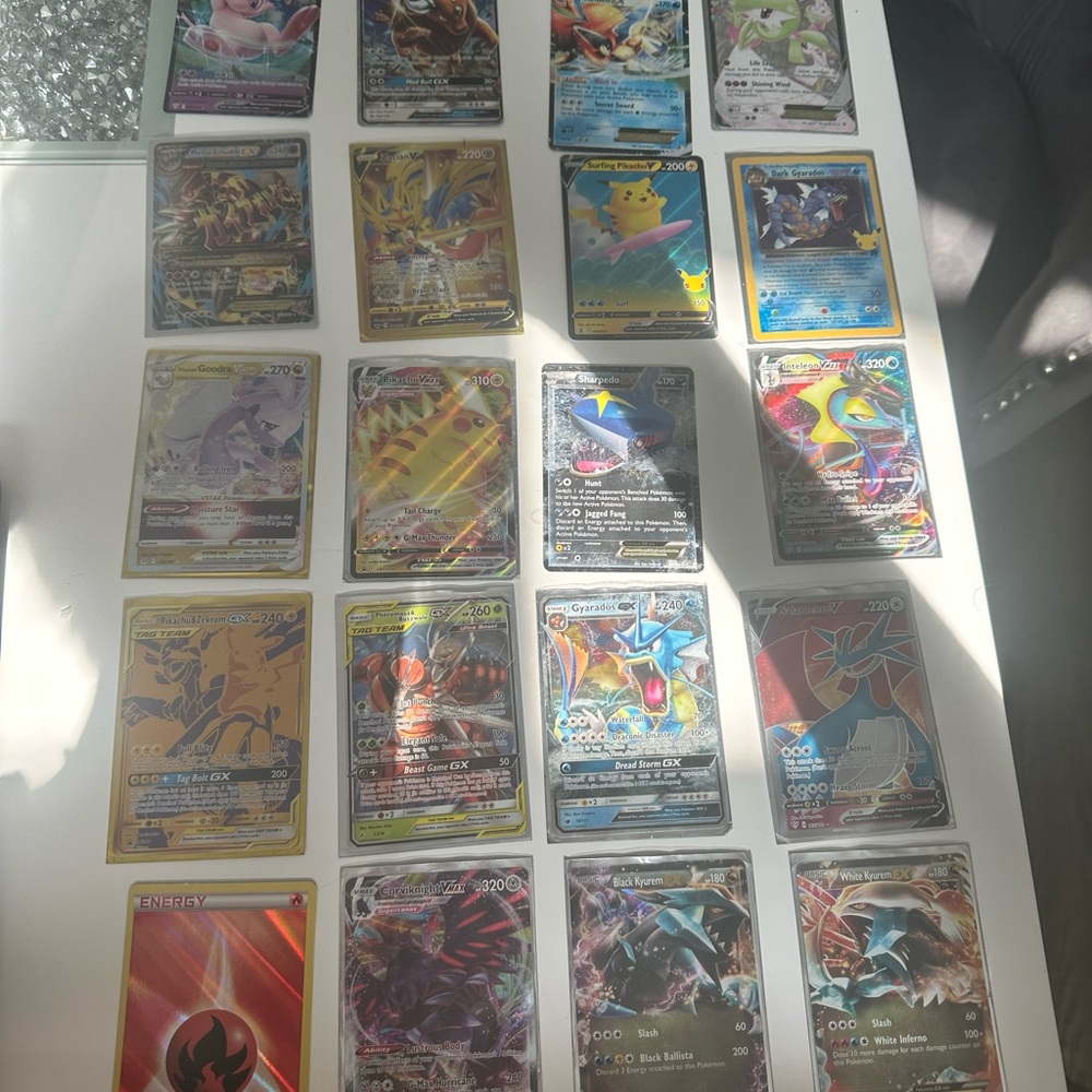 Pokemon Trading Card Collection with Multicolor Designs